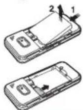 PANTECH C630 - Installing/removing SIM card and battery - 3