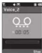 PANTECH C630 - Recording voice memo - 1