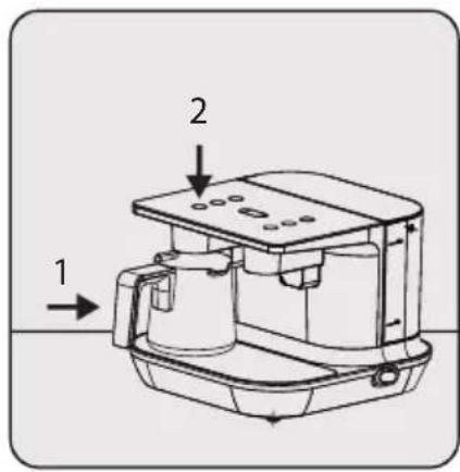 BEKO TKM8961B - So füllen Sie Pumpe und Wassersystem mit Wasser und lassen die Luft aus dem System ab: - 1