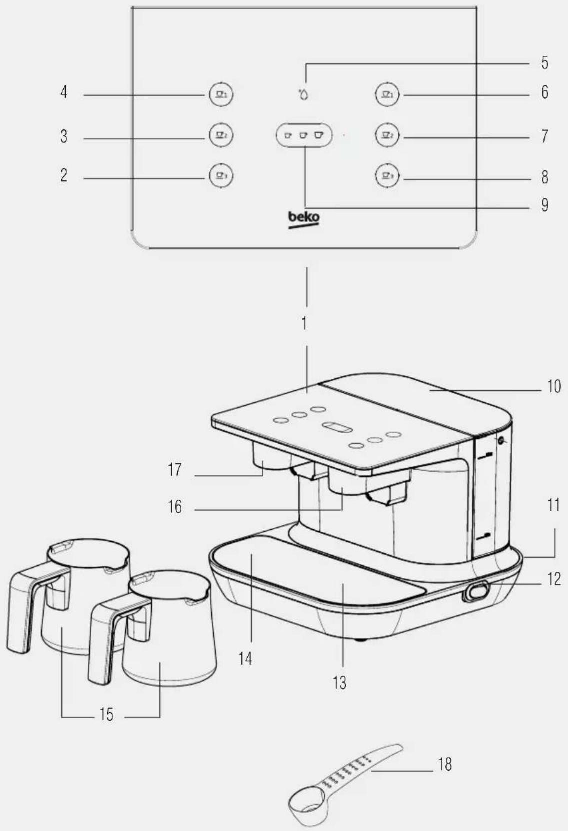 BEKO TKM8961B - Turkish Coffee Machine - 2