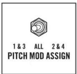 1 & 3 ALL 2 & 4 PITCH MOD ASSIGN
