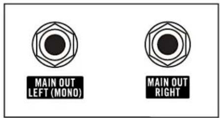 MAIN OUT LEFT (MONO) MAIN OUT RIGHT