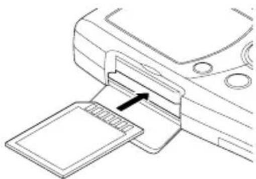 SANYO ICR-1000 - Inserting the SD Card - 2