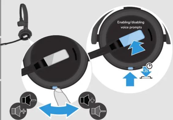 Enabling/disabling voice prompts 3s