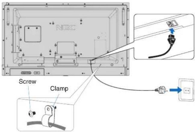NEC MultiSync V554Q - WARNING: - 1