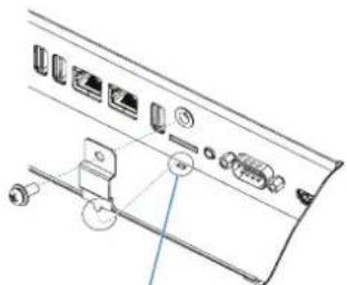 NEC MultiSync V554Q - Installing microSD card slot cover - 1