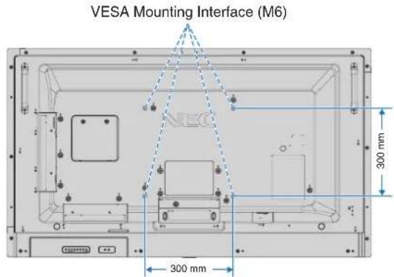 NEC MultiSync V554Q - Attach Mounting Accessories - 1