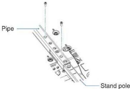 NEC MultiSync V554Q - Height adjustment - 2