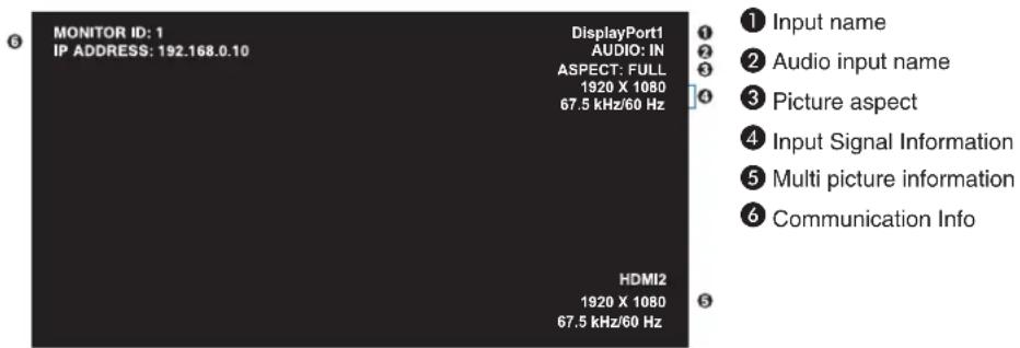 NEC MultiSync V554Q - Information OSD - 1