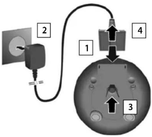GIGASET CL660 - Ladeschale anschließen - 1