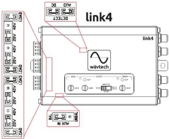 Wāvtech link2 - Jumper Locations by Model - 3