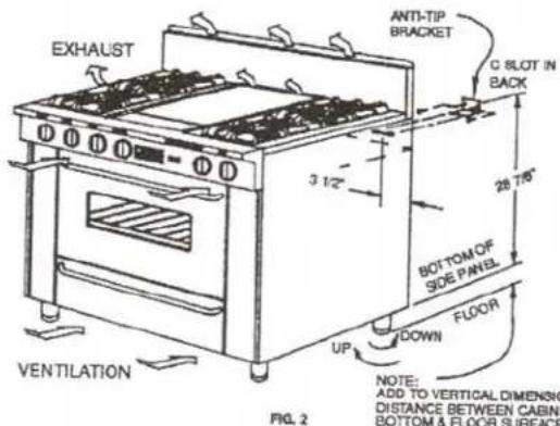 FiveStar WPN3107SW - INSTALLATION OF ANTI-TIP BRACKET ON 24", 30" AND 36" MODELS - 1
