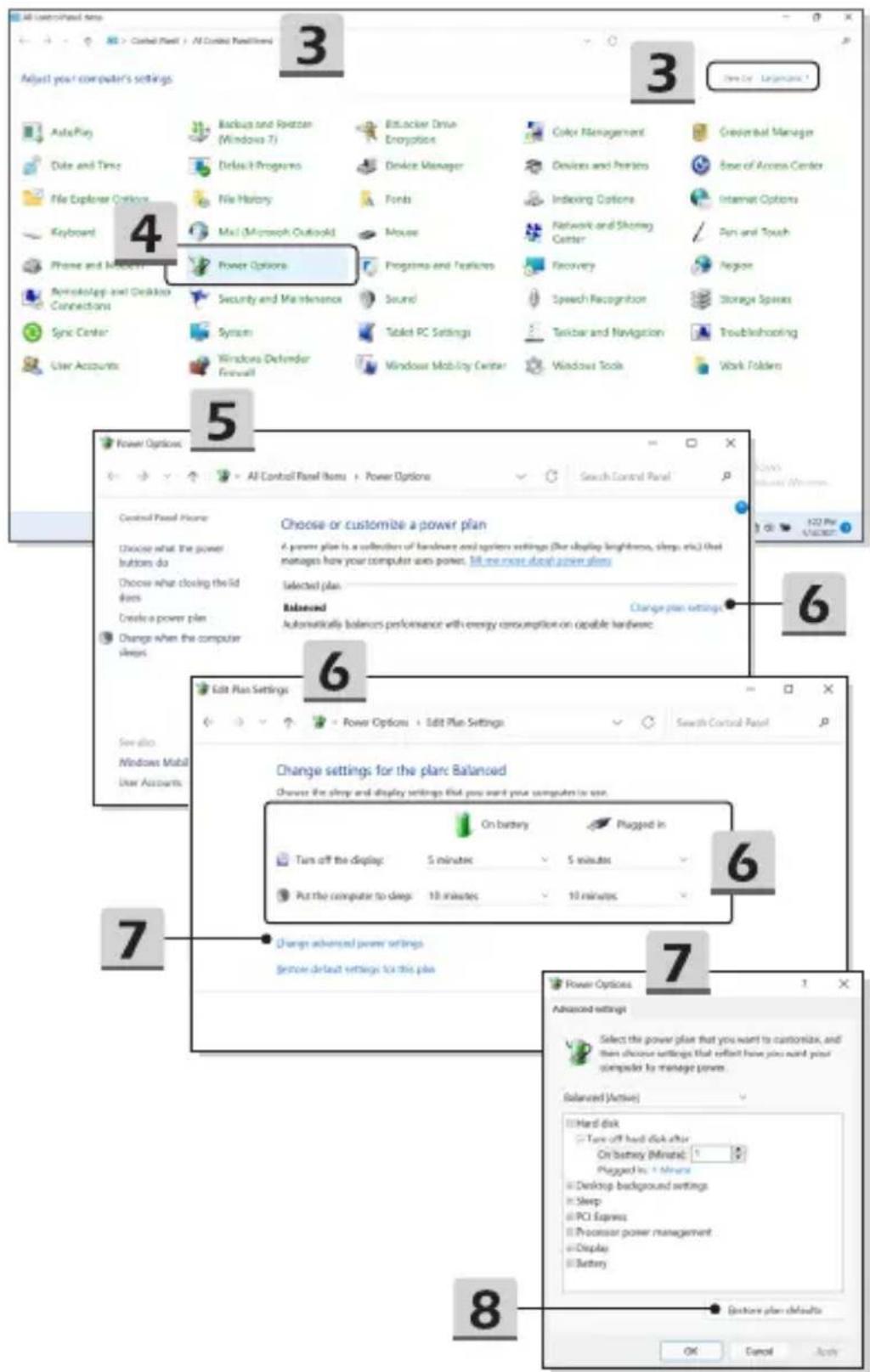 MSI Summit E14 - Auswählen oder individualisieren eines Energiesparplan - 3