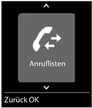 Anruflisten Zurück OK