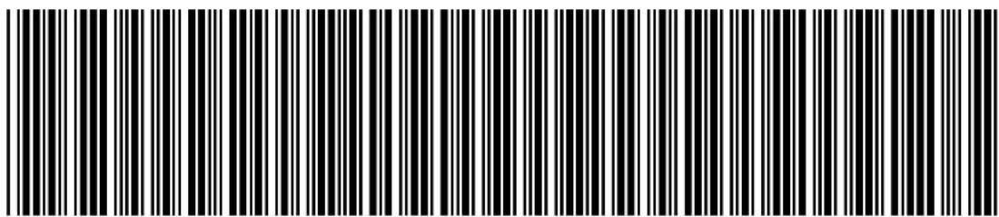 Black and white barcode image with vertical lines on both sides, no readable text or symbols