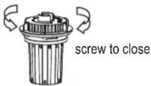 screw to close