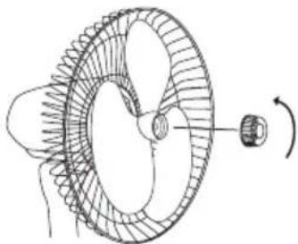 BLACK & DECKER FS1610 - Fitting the fan blade and guard - 4