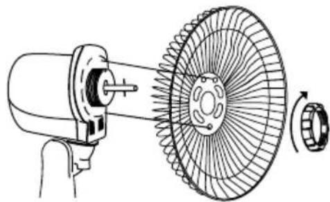 BLACK & DECKER FS1610 - Assemblage de l'hélice et de la corbeille - 3