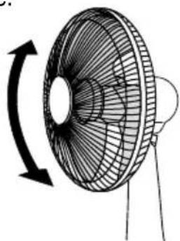 BLACK & DECKER FS1610 - Réglage de l'inclinaison du ventilateur - 1