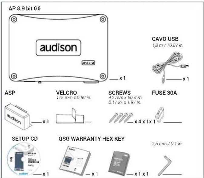 AUDISON Prima APSP G6 - CONTENTS OF THE PACKAGE - 1