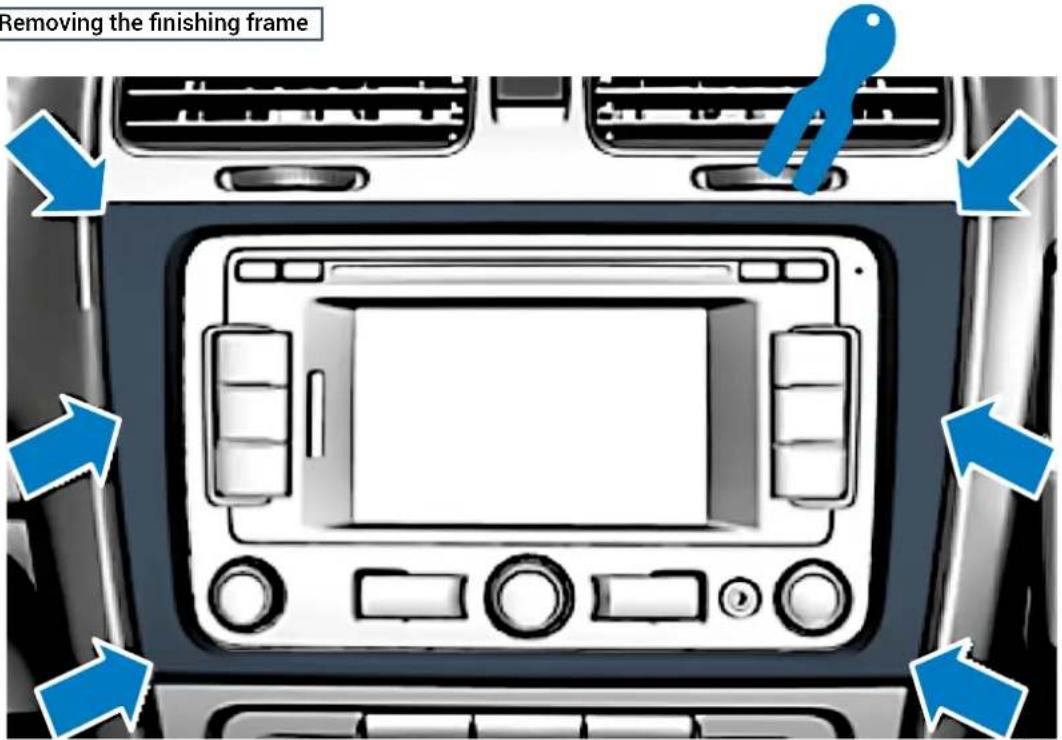 AUDISON Prima APSP G6 - REMOVING THE ORIGINAL CAR RADIO - 1