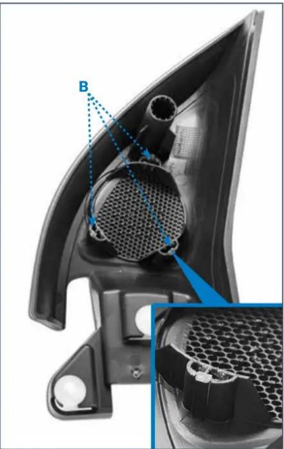AUDISON Prima APSP G6 - Removing the original tweeters from the casing - 2