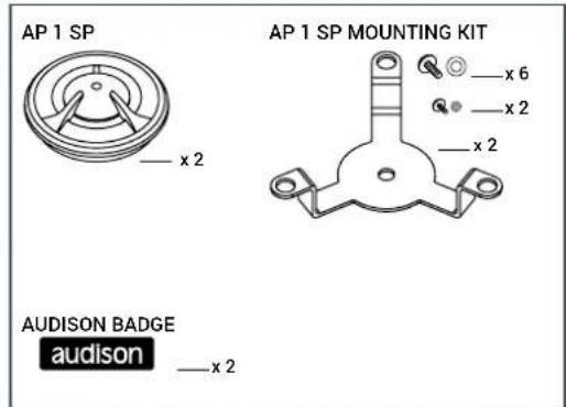 AUDISON Prima APSP G6 - CONTENTS OF THE PACKAGE - 4