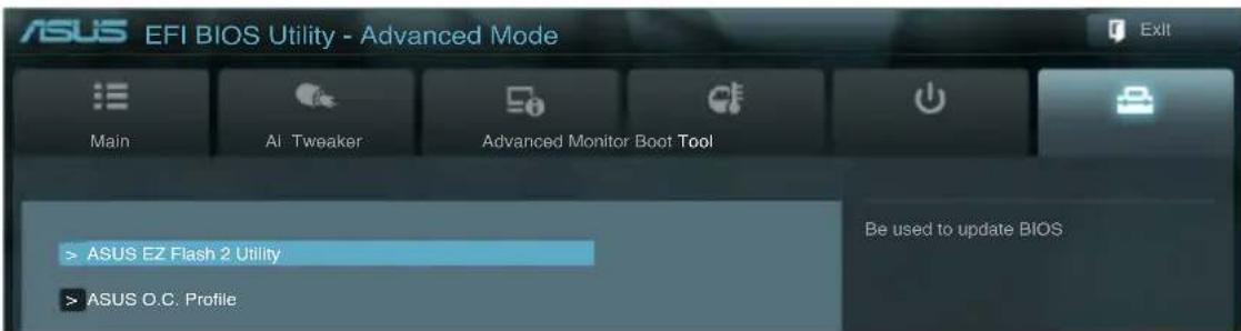 ASUS E45M1-M Pro - Tools menu - 1