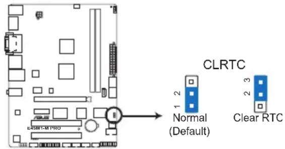 ASUS E45M1-M Pro - Clear RTC RAM (3-pin CLRTC) - 1