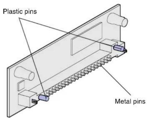 Plastic pins Metal pins