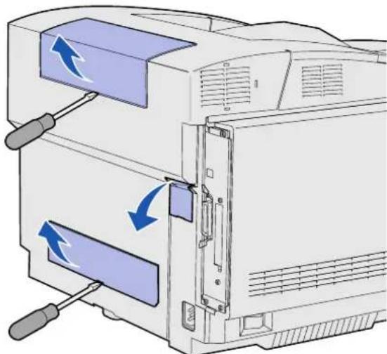 LEXMARK C510 - Passo 5: Instalar a unidade de frente e verso opcional - 1