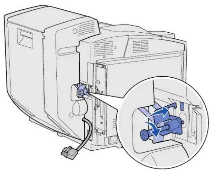 LEXMARK C510 - Attaching the optional duplex unit - 6