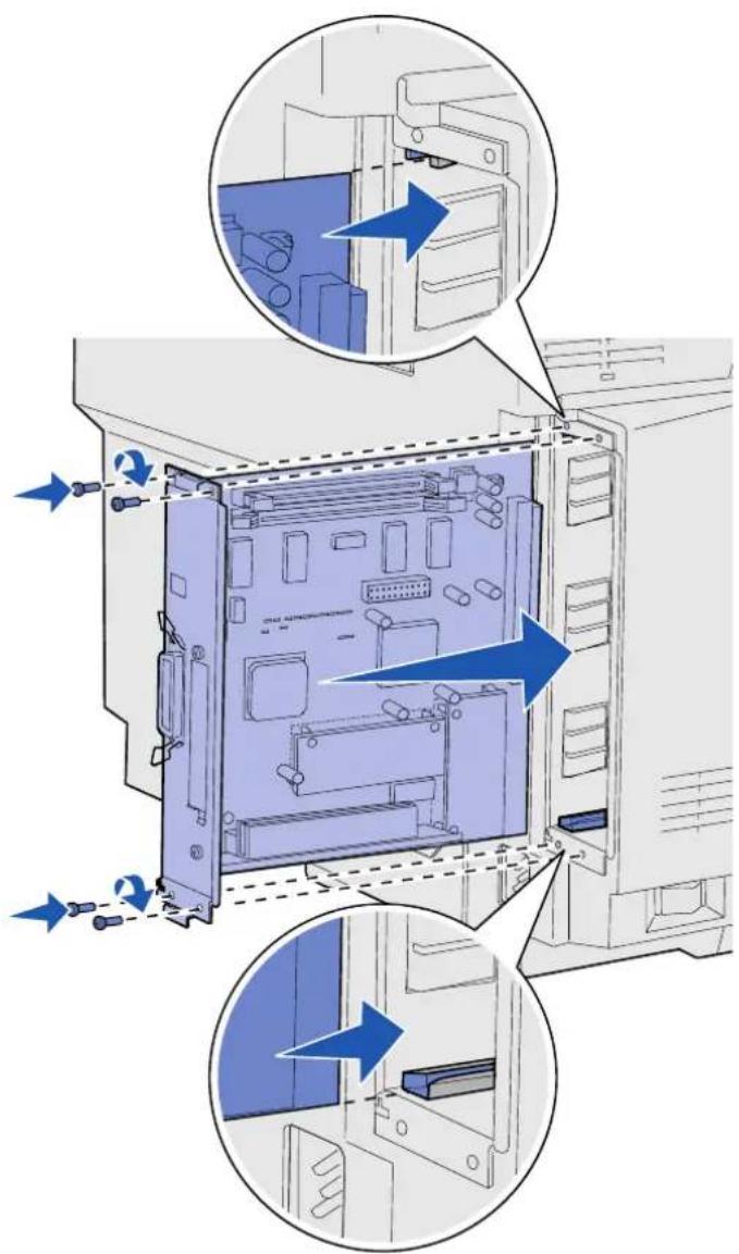 LEXMARK C510 - Torneu a instal·lar el tauler del sistema - 1