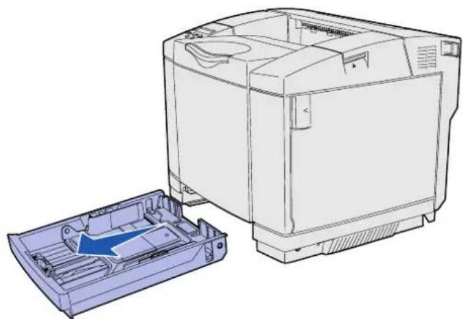 LEXMARK C510 - Loading the trays Follow these instructions to load paper in - 1