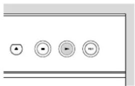 Control panel with four circular buttons labeled '▲', '■', '→', and 'REF'