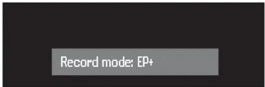 Record mode: EP+