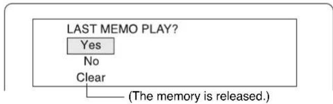 SANYO DWM-4500 - Continuing Playback from Where You Stopped Watching (LAST MEMO PLAY), for DVD only - 1