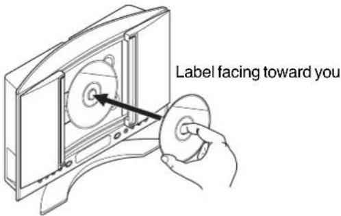 Label facing toward you