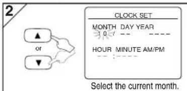 SANYO DVW-7100A - Clock Set Up - 3