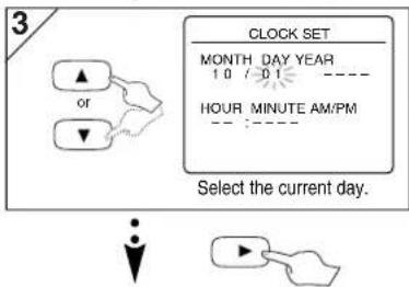 SANYO DVW-7100A - Clock Set Up - 5