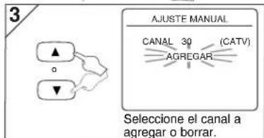 SANYO DVW-7100A - Para agregar/borrar canales - 5