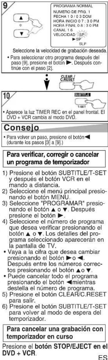SANYO DVW-7100A - Grabación con temporizador - 3