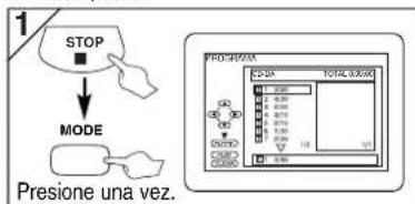 1 STOP ↓ MODE Presione una vez. PROGRAM CS-5K TOTAL 5.00K 0,00% 0,00% 0,00% 0,00% 0,00% 0,00% 0,00% 0,00%