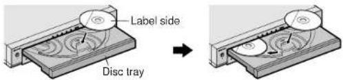 Label side Disc tray