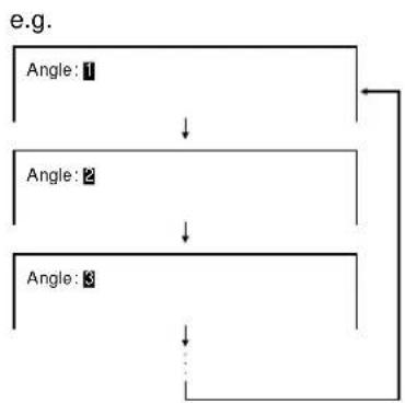TOSHIBA SD-100X - Press ANGLE or ▲while the angle number is displayed on the TV screen. - 3