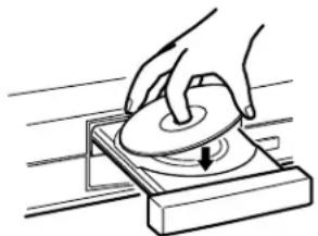 TOSHIBA SD-100X - Place the disc on the disc tray. - 1