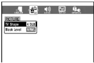 PICTURE TV Shape 43LB Black Level NRM1