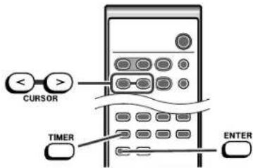 < CURSOR TIMER ENTER