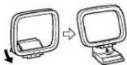 SHARP SD-EX220 - Installing the AM loop antenna: - 1