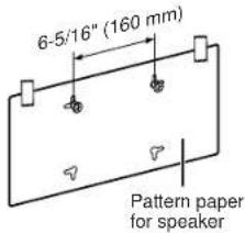 6-5/16" (160 mm) Pattern paper for speaker